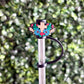Cross with Flowers Straw Topper