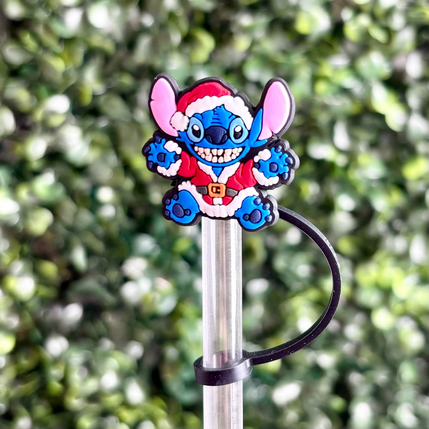 Santa Stitch Straw Topper