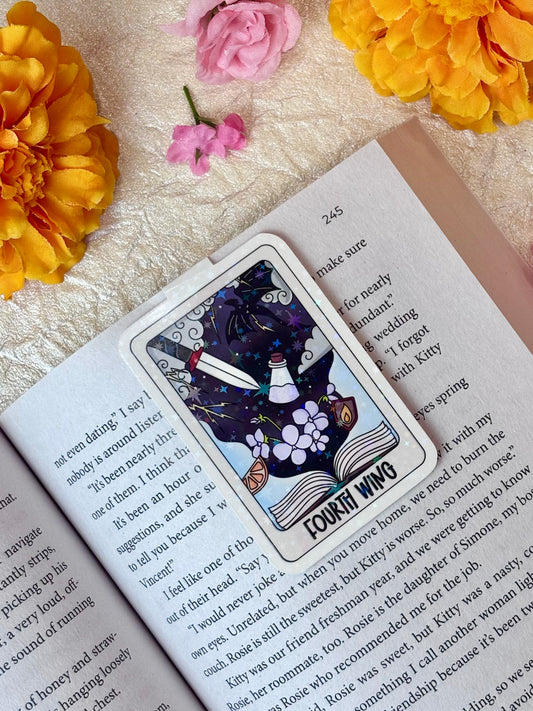 Fourth Wing Tarot Card Magnetic Bookmark