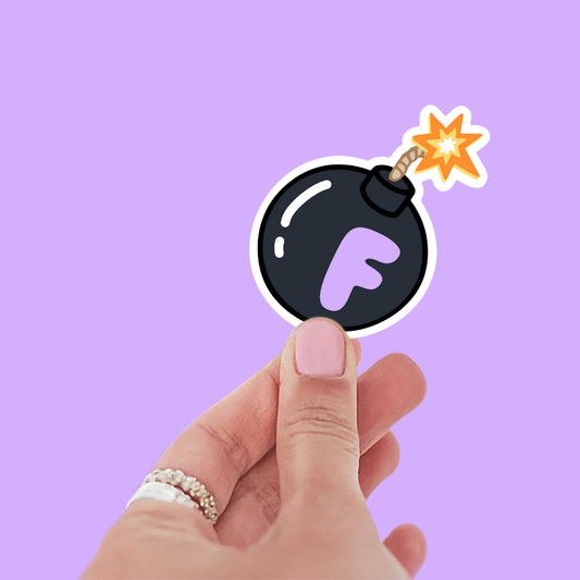 F Bomb Sticker