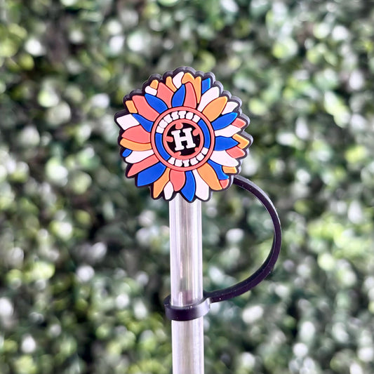 Astros Flower Straw Topper