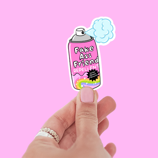 Fake Ass Friend Repellent Sticker