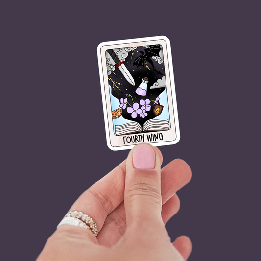 Fourth Wing Tarot Card Sticker