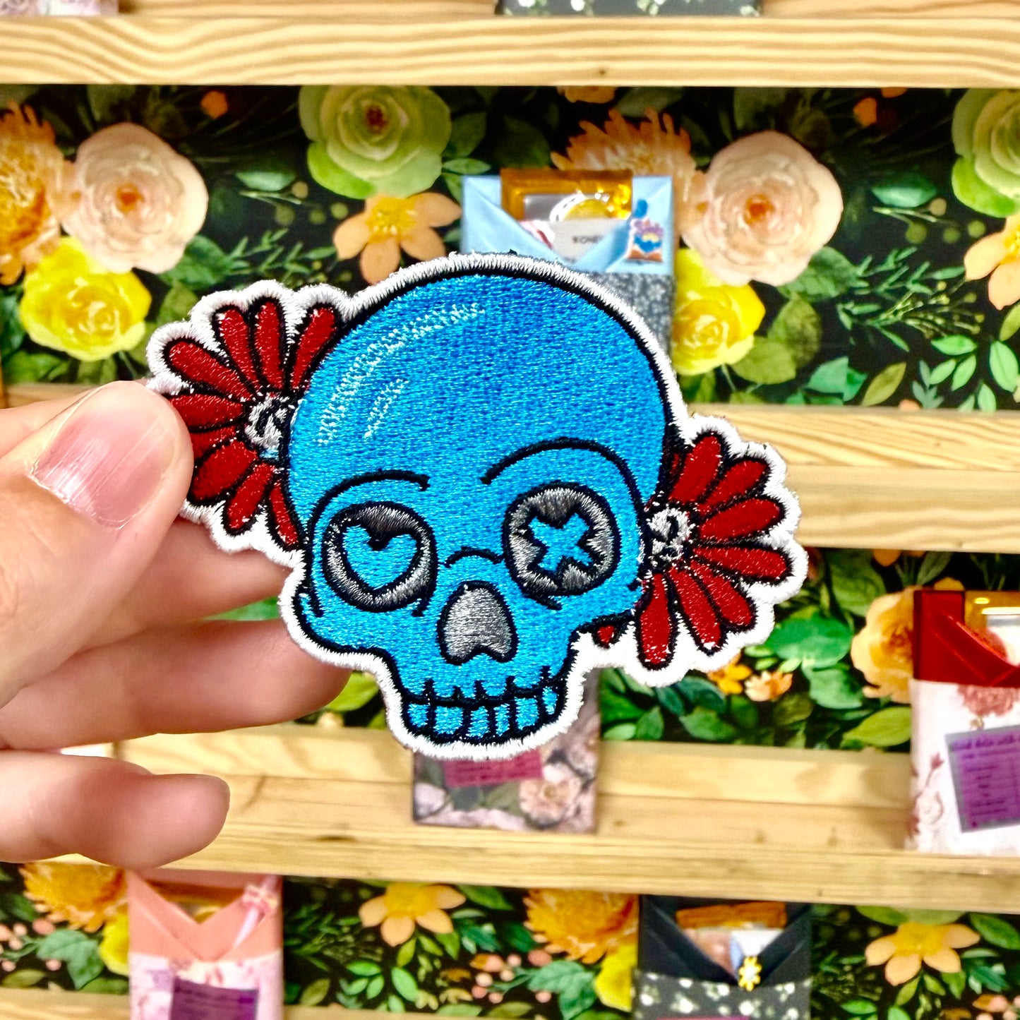Lights Out Mask Embroidered Patch