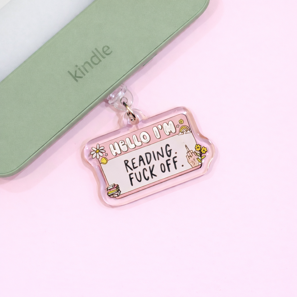 I'm Reading, F Off USB-C Dust Plug Charm