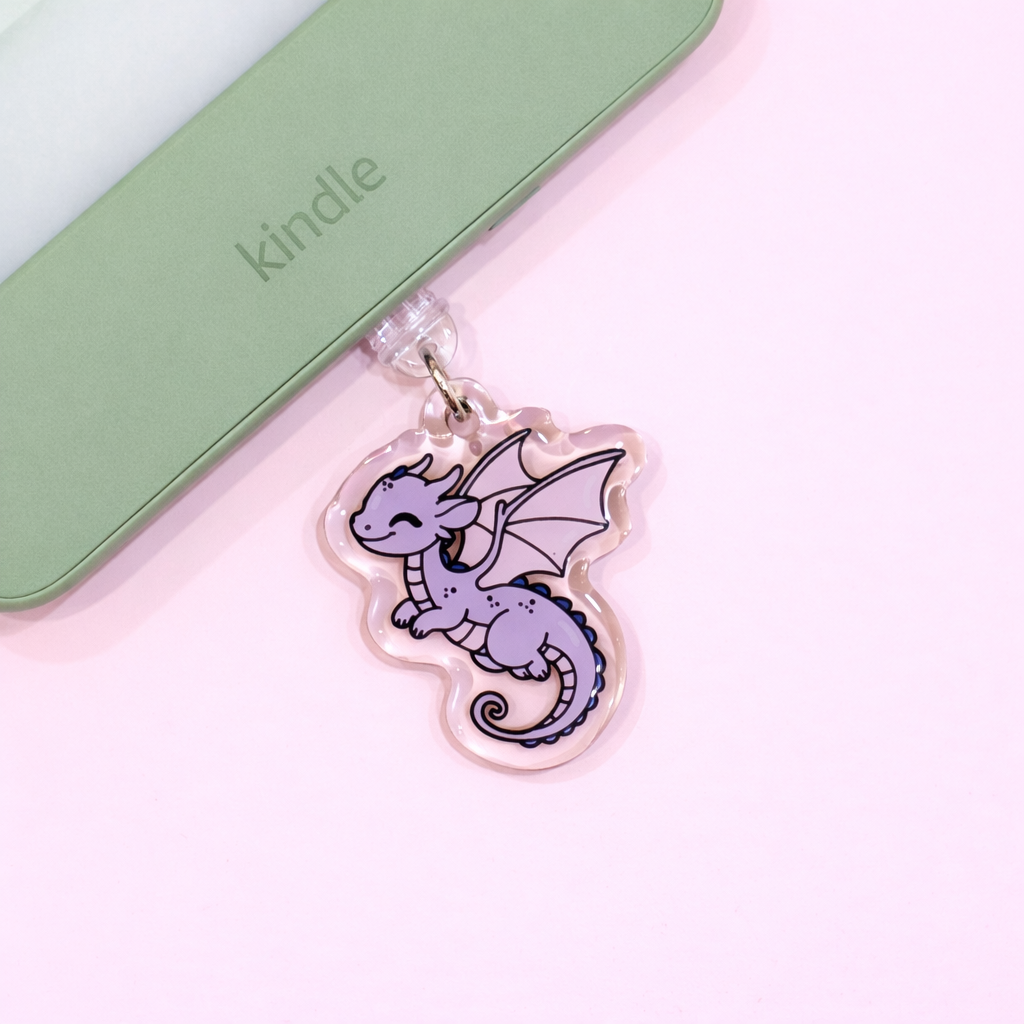 Purple Dragon USB-C Dust Plug Charm