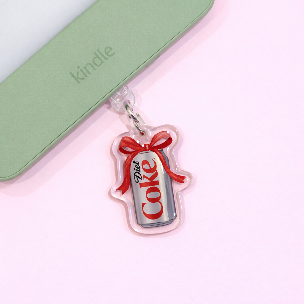Coquette Diet Coke USB-C Dust Plug Charm