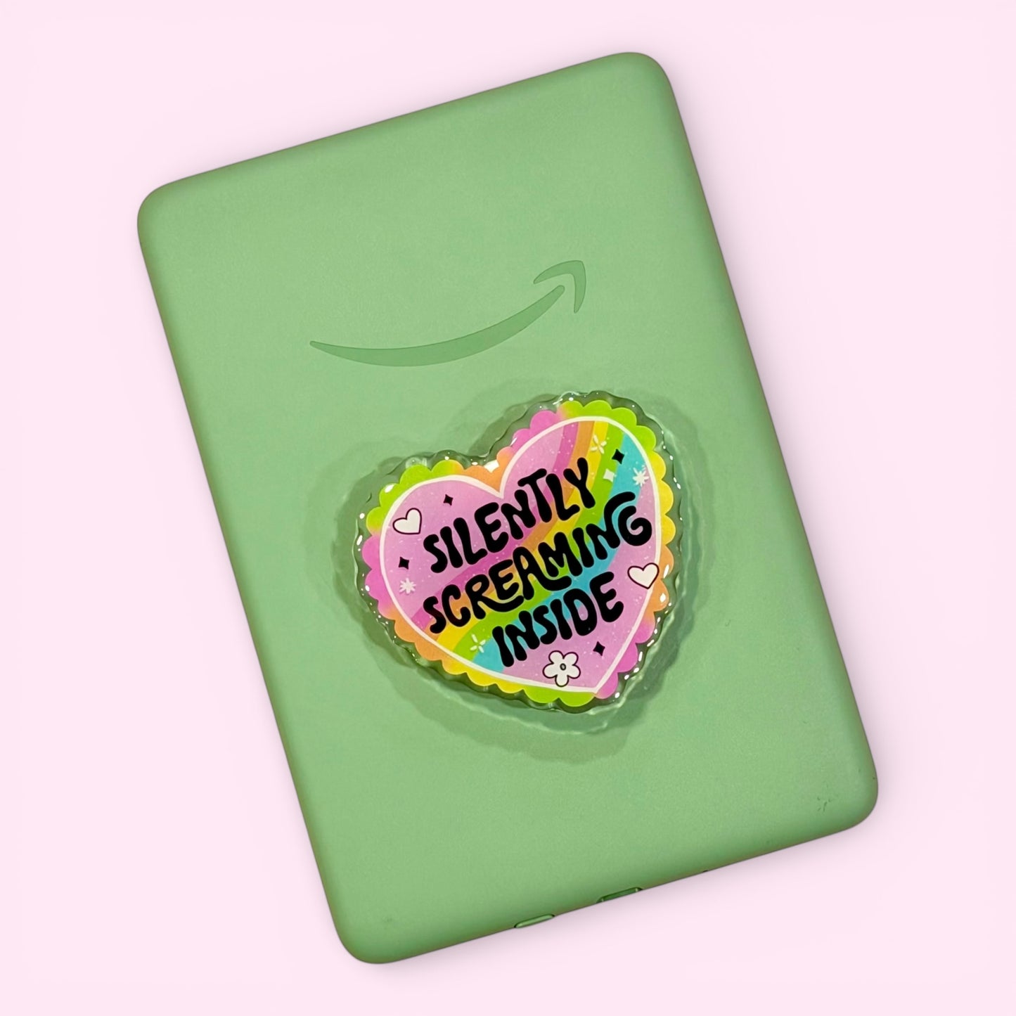 Silently Screaming Inside Kindle/Phone Grip