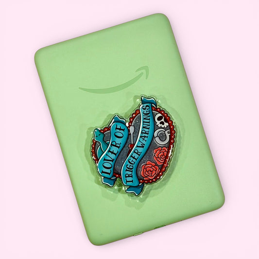 Lover of Trigger Warnings Kindle/Phone Grip