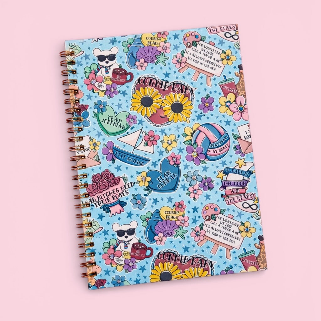 Pretty Summer A5 Spiral Notebook
