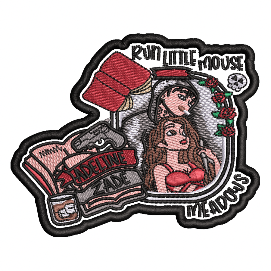 Run Little Mouse Embroidered Patch