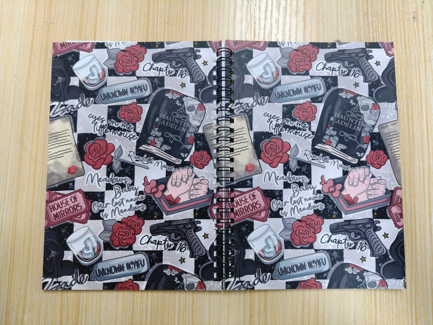 Haunting Adeline A5 Spiral Notebook