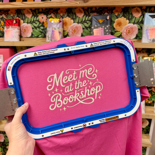 Meet Me At The Bookshop Embroidered Shirt