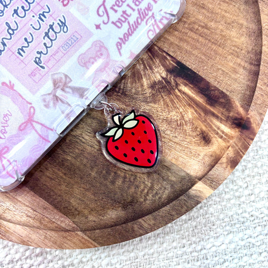 Strawberry USB-C Dust Plug Charm