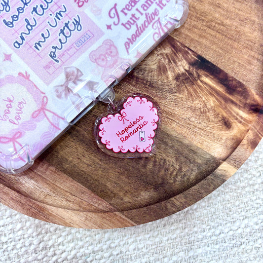 Hopeless Romantic USB-C Dust Plug Charm