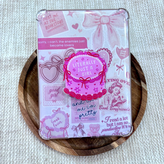 Literally Just a Girl Cake Kindle/Phone Grip