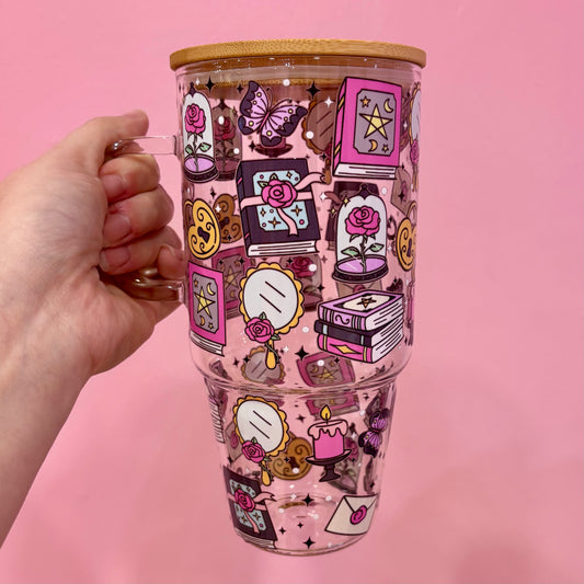 Pastel Witch 32oz Glass Tumbler