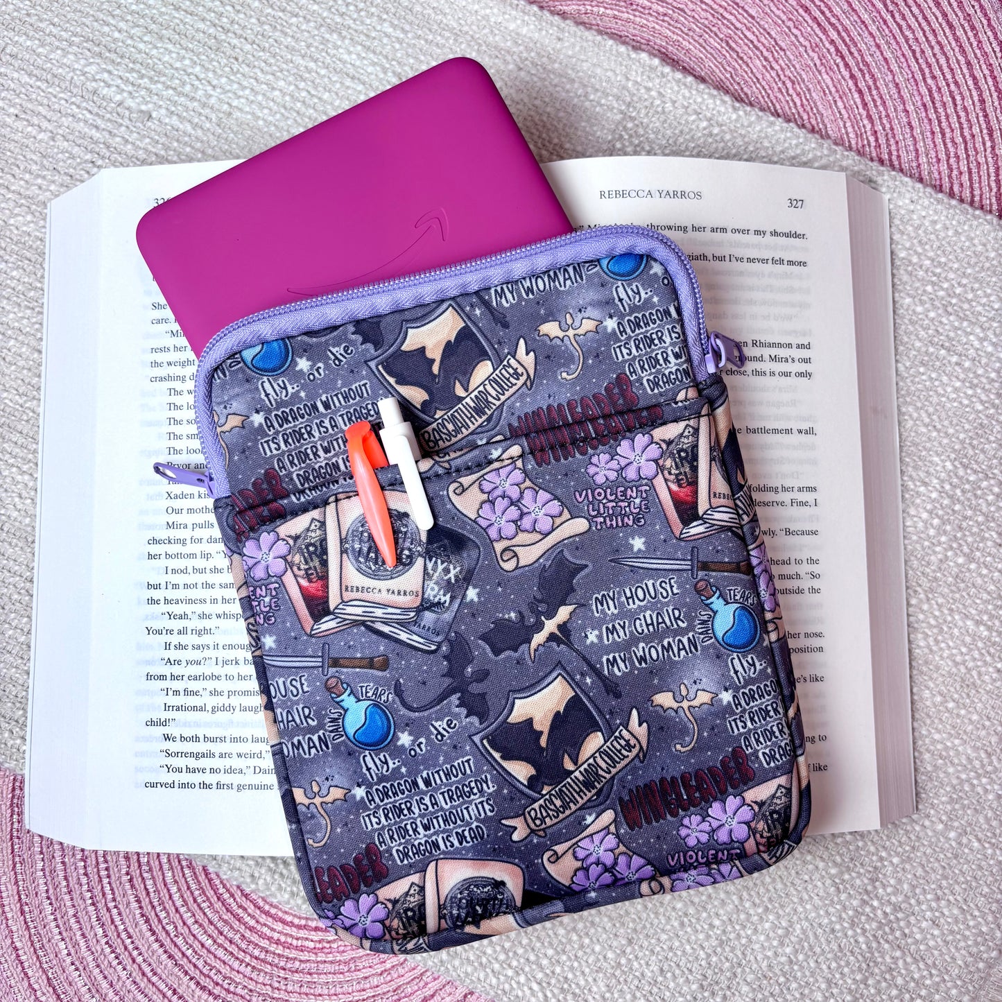Fourth Wing Kindle Sleeve
