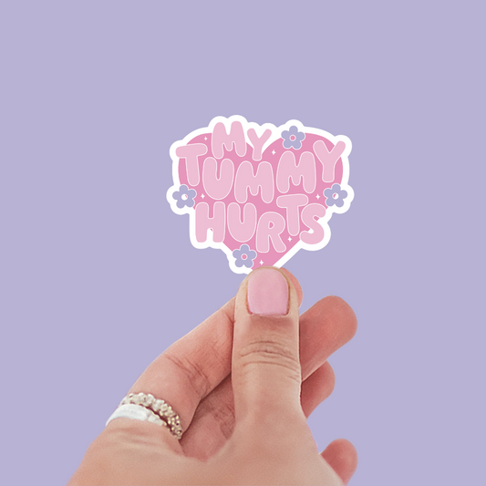 My Tummy Hurts Sticker