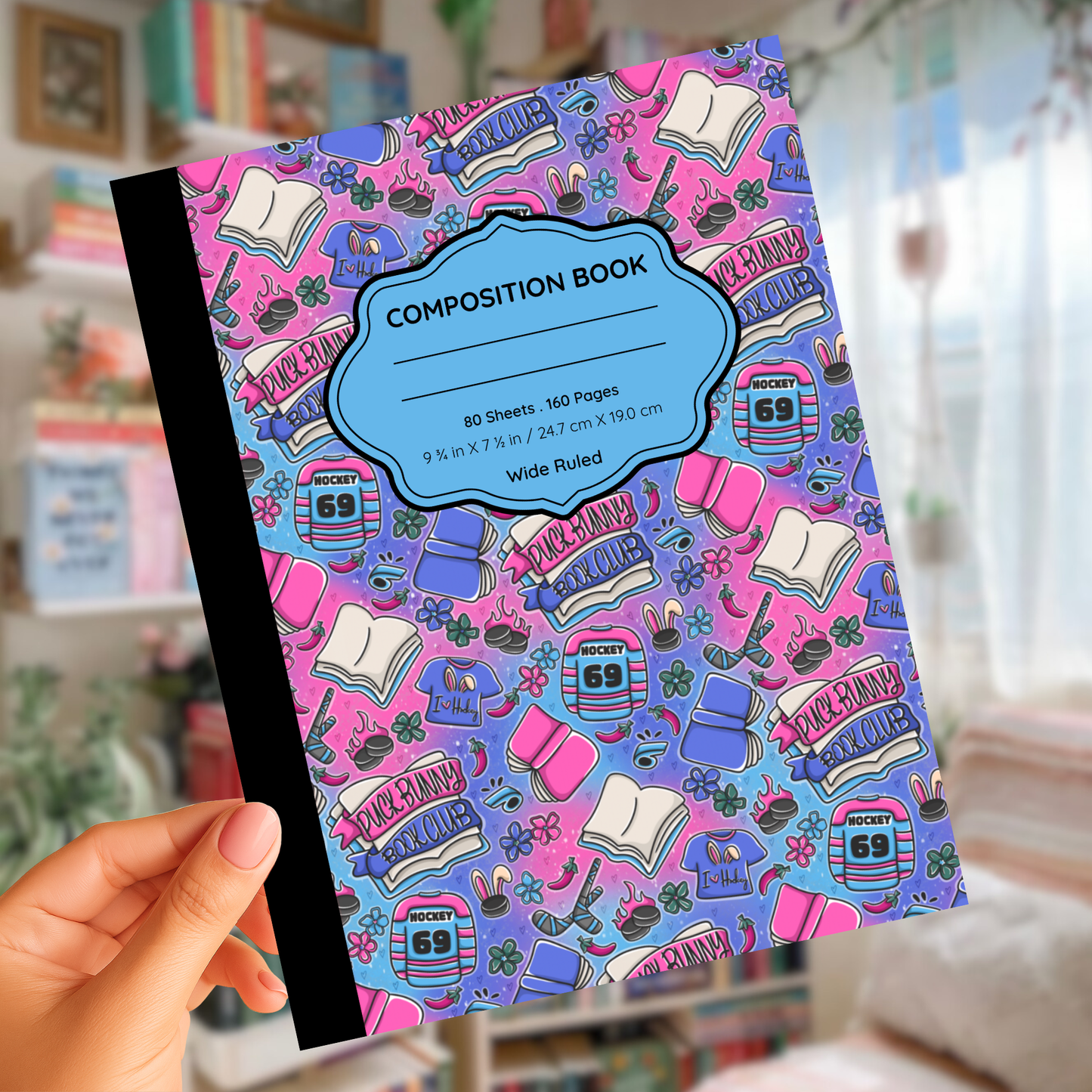 Puck Bunny Composition Notebook