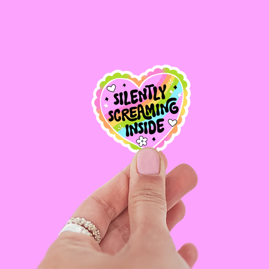 Silently Screaming Sticker