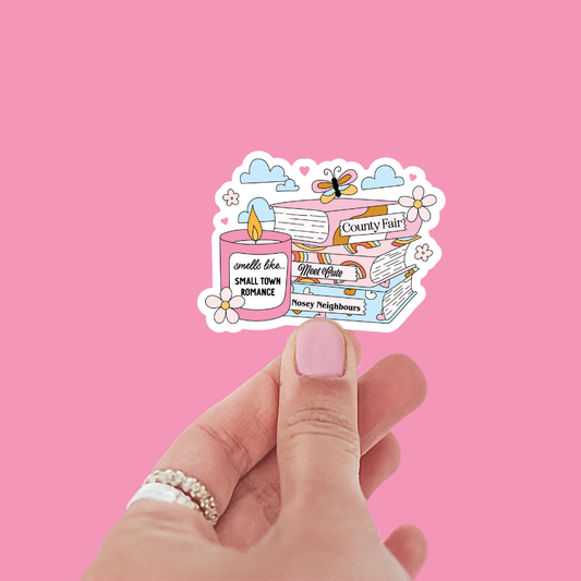 Smells Like Small Town Romance Sticker
