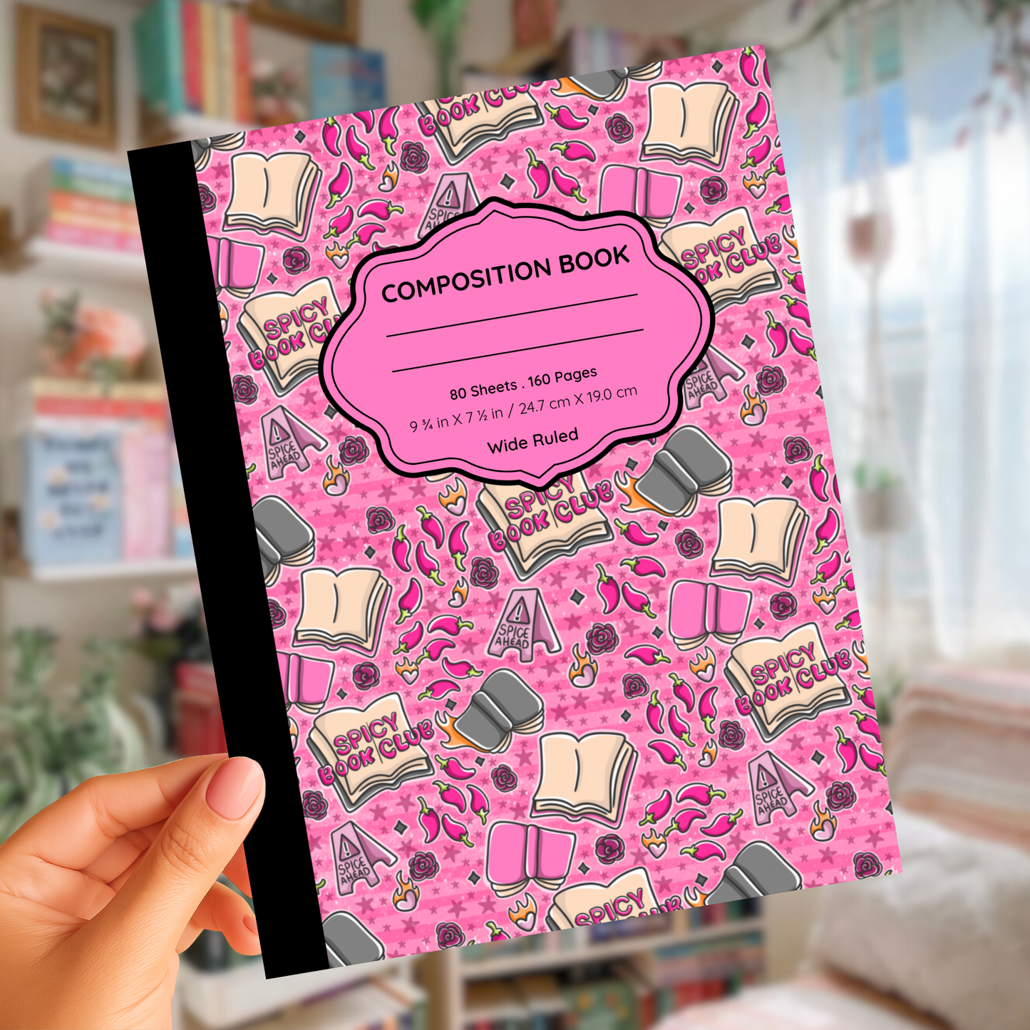 Spicy Book Club Composition Notebook
