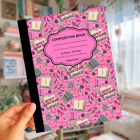 Spicy Book Club Composition Notebook