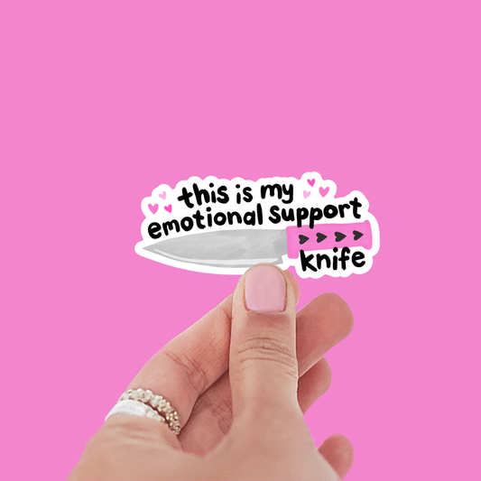 This Is My Emotional Support Knife Sticker