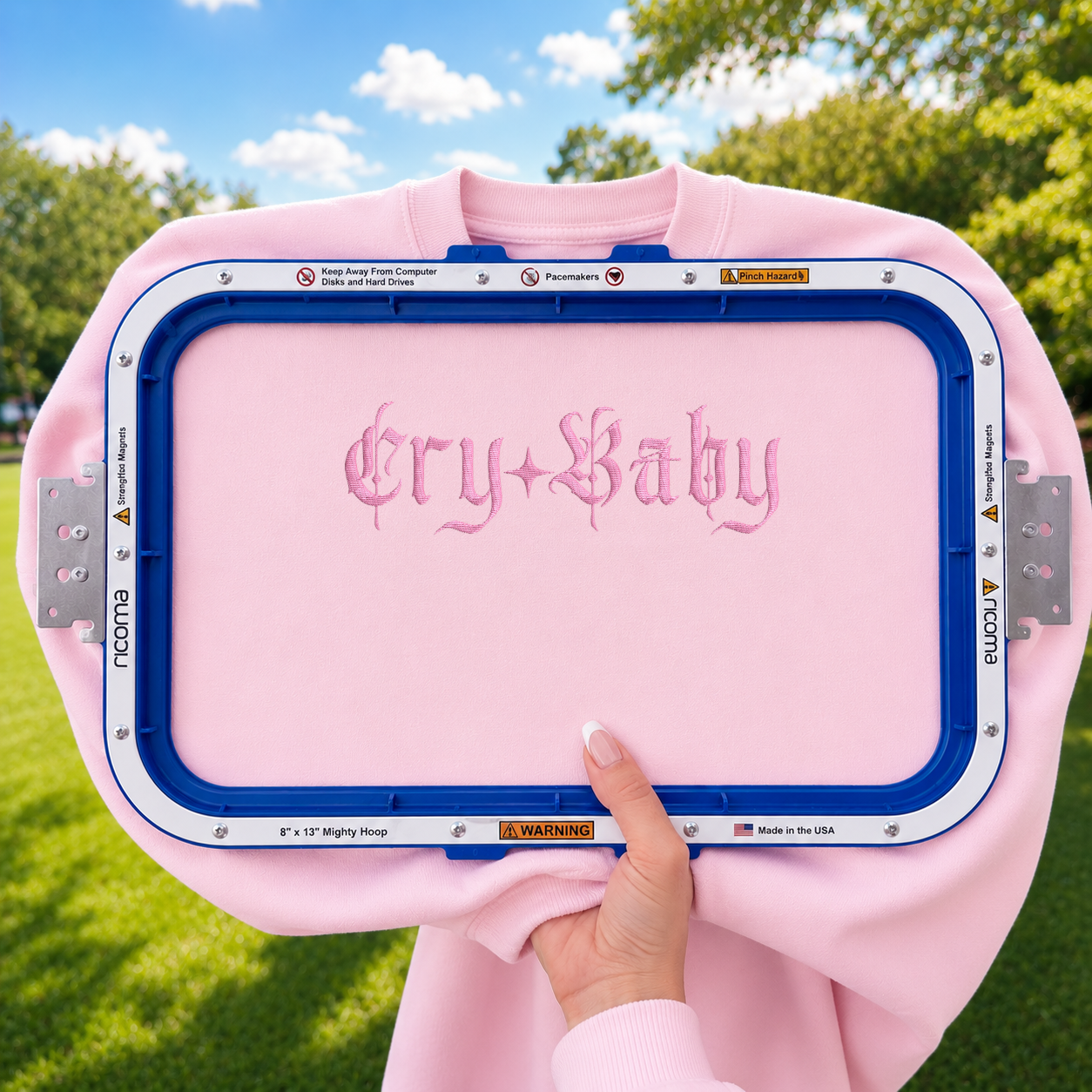Cry Baby Embroidered Shirt