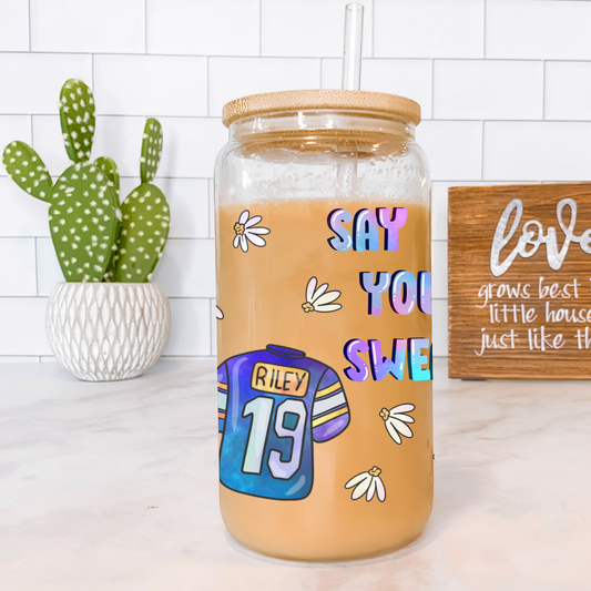 Say You Swear 16oz Glass Cup