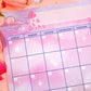 Rose Sky Monthly Planner Pad