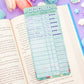 Botanical Bliss Reading Log Bookmark