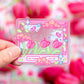 Tulip Dreams Clear Sticker