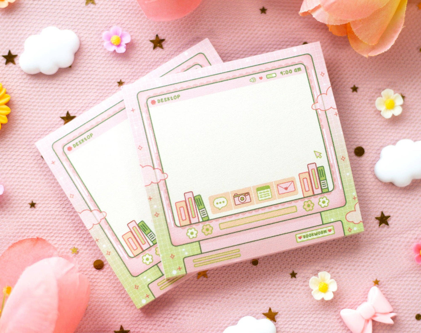 Bookworm Sticky Notes