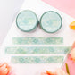 Green Galaxy Silver Foil Washi Tape