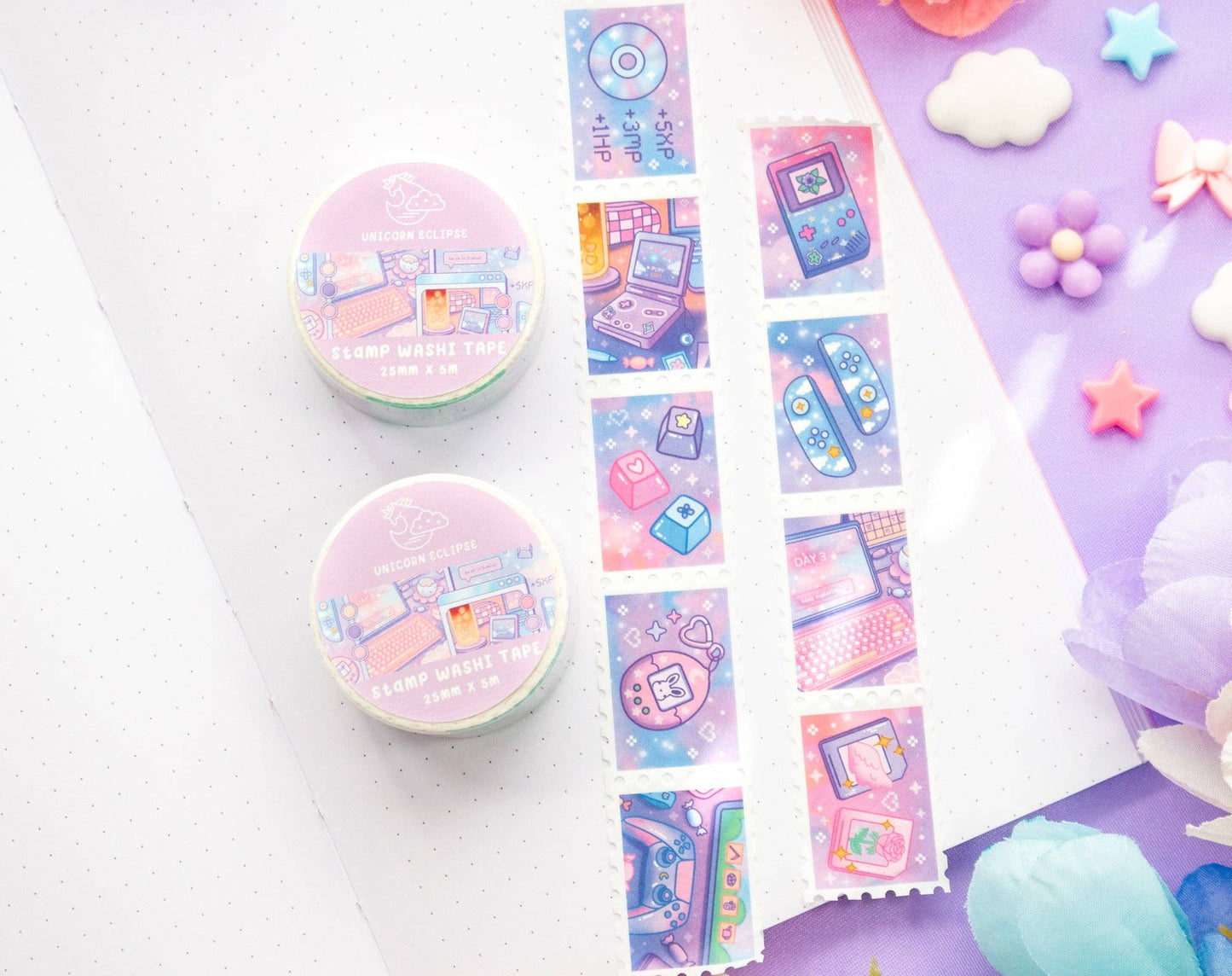 Game Time Stamp Washi Tape