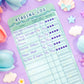 Botanical Bliss Reading Log Bookmark