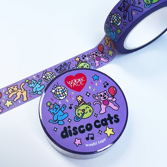 Washi Tape - Disco Cats