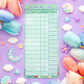 Botanical Bliss Reading Log Bookmark