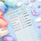 Craft Time Reading Log Bookmark