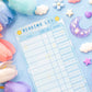 Craft Time Reading Log Bookmark