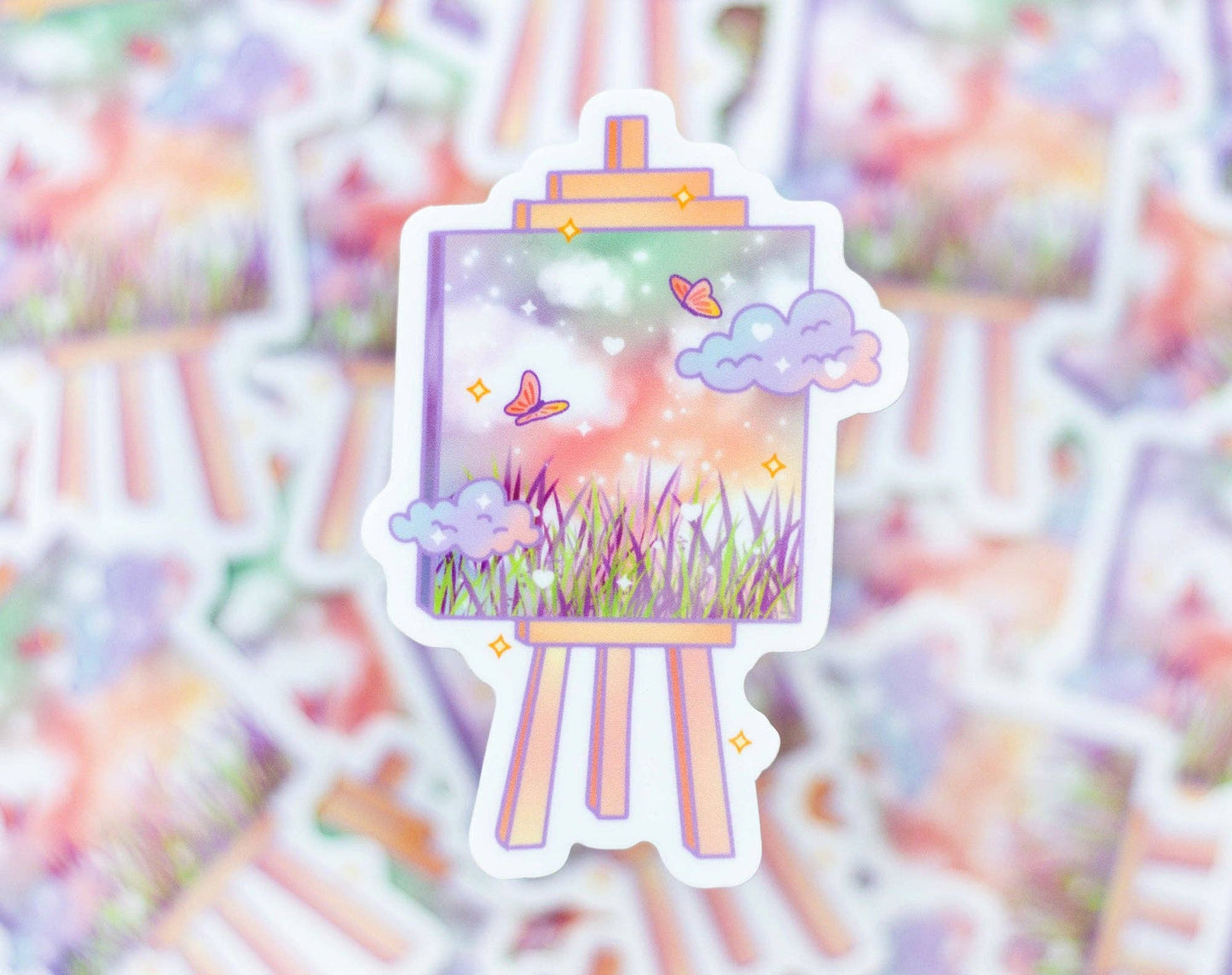 Painting Canvas Sticker